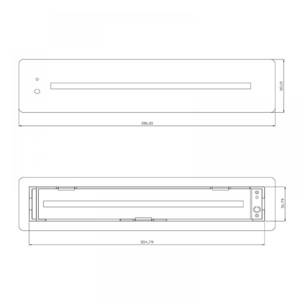 Afmeting nood uitgangbord inbouwen