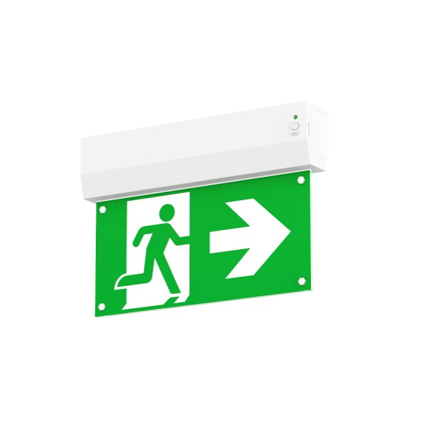 Nooduitgangsbord wit