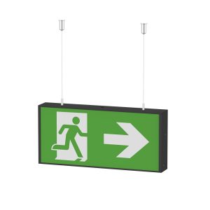 Ophangkit groot nood uitgangsbord