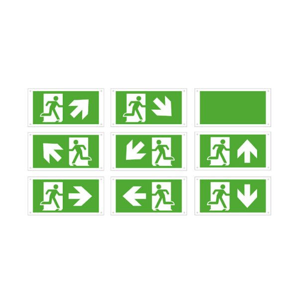 Pictorgrammen groot nood uitgangsbord